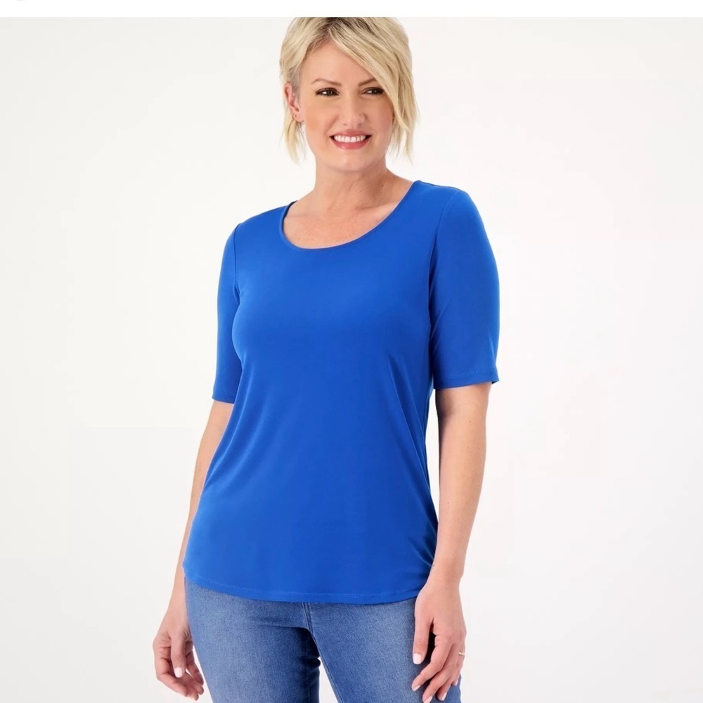 Susan Graver Modern Essentials 
Liquid Knit Tunic 1X